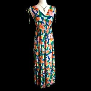 Colorful Jessica Simpson Floral Maxi Dress